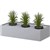 STEELCO LATERAL PLANTER BOX 225 X 915 X 463MM SILVER GREY