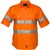 PRIME MOVER MA192 COTTON DRILL SHIRT REGULAR WEIGHT SHORT SLEEVE WITH TAPE ORANGE
