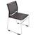 RAPIDLINE PMV STACKABLE VISITORS CHAIR SLED BASE POLY SEATMESH BACK BLACK