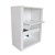 STEELCO TAMBOUR DOOR CABINET PULL OUT DRAWER 1200MM WHITE SATIN