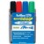 ARTLINE 370 FLIPCHART MARKER BULLET 20MM ASSORTED WALLET 4