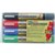 ARTLINE 525T DUAL NIB WHITEBOARD MARKER BULLETCHISEL 2050MM ASSORTED WALLET 4