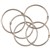 ESSELTE HINGED RINGS SIZE 1 76MM BOX 10