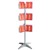 ESSELTE BROCHURE HOLDER CAROUSEL FLOOR STAND 3 TIER 36 POCKET DL