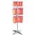 ESSELTE BROCHURE HOLDER CAROUSEL FLOOR STAND 3 TIER 12 POCKET DL  12 POCKET A4