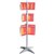 ESSELTE BROCHURE HOLDER CAROUSEL FLOOR STAND 3 TIER 12 POCKET DL  6 POCKET A5  6 POCKET A4