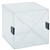 ESSELTE SHELF MODULAR SYSTEM 152MM CUBE 4 DRAW DIAGONAL CLEAR