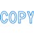 XSTAMPER CXBN 1006 PREINKED MESSAGE STAMP COPY 42 X 13MM BLUE