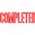 XSTAMPER CXBN 1026 PREINKED MESSAGE STAMP COMPLETED 42 X 13MM RED
