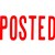 XSTAMPER CXBN 1047 PREINKED MESSAGE STAMP POSTED 42 X 13MM RED