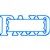 XSTAMPER CXBN 1201 PREINKED MESSAGE STAMP PAIDDATE 42 X 13MM BLUE