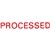 XSTAMPER CXBN 1314 PREINKED MESSAGE STAMP PROCESSED 42 X 13MM RED