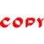 XSTAMPER CXBN 1336 PREINKED MESSAGE STAMP COPY 42 X 13MM RED