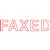 XSTAMPER CXBN 1346 PREINKED MESSAGE STAMP FAXED 42 X 13MM RED