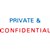 XSTAMPER CXBN 2010 PREINKED MESSAGE STAMP PRIVATE AND CONFIDENTIAL 42 X 13MM REDBLUE