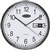 CARVEN WALL CLOCK WITH DATE 285MM SILVER FRAME