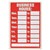 HEADLINE SIGN BUSINESS HOURS 203 X 305MM REDWHITE