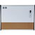 QUARTET ARC COMBINATION BOARD 460 X 610MM WHITEOAK