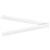 QUARTET MAGNETIC STRIPS 25 X 300MM WHITE PACK 2