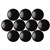 QUARTET MAGNETIC BUTTONS 20MM BLACK PACK 10