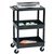 TUFFY TUB TROLLEY 1 FLAT SHELF AND 2 TUBS BLACK