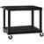 TUFFY HEAVY DUTY TROLLEY 2 SHELF BLACK