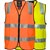 PRIME MOVER MW338 HIVIS COTTON VEST ZIPPER CLOSURE REFLECTIVE TAPE