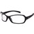 BOLLE SAFETY HURRICANE SAFETY GLASSES BLACK FRAME CLEAR LENS