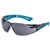 BOLLE SAFETY RUSH PLUS SMALL SAFETY GLASSES BLUE AND BLACK ARMS SMOKE LENS