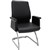 RAPIDLINE PELLE EXECUTIVE VISITOR CHAIR MEDIUM BACK PU LEATHER BLACK
