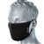 PORTWEST CV33 ANTIMICROBIAL FABRIC FACE MASK 3 PLY BLACK