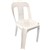 RAPIDLINE PIPEE PLASTIC STACKING CHAIR WHITE