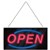 QUARTET LED OPEN SIGN WITH CHAIN 20 X 480 X 250MM BLACK