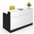 CLASSIC RECEPTION COUNTER 1800 X 850 X 1150MM WHITEBLACK