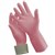 OATES SILVER LINED RUBBER GLOVES SIZE 10 PINK