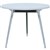RAPID AIR ROUND TABLE POLISHED ALUMINIUM FRAME 900MM NATURAL WHITE