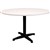 RAPID SPAN 4 STAR ROUND TABLE 1200MM NATURAL WHITEBLACK