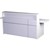 RAPIDLINE 5O RECEPTION COUNTER 2400 X 848 X 1100MM GLOSS WHITECHROME