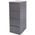 INITIATIVE FILING CABINET 4 DRAWER 475 X 600 X 1320MM GRAPHITE RIPPLE