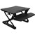 RAPID RISER SMALL DESK BASED ADJUSTABLE WORKSTATION 680 X 590MM BLACK