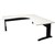 RAPID SPAN CORNER WORKSTATION METAL MODESTY PANEL 1800 X 1500 X 700MM NATURAL WHITEBLACK