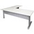 RAPID SPAN DESK AND RETURN METAL MODESTY PANEL 1800 X 700MM  1100 X 600MM WHITESILVER