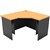 RAPID WORKER CORNER WORKSTATION COMPLETE 1200 X 1200 X 600MM BEECHIRONSTONE