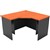 RAPID WORKER CORNER WORKSTATION COMPLETE 1200 X 1200 X 600MM CHERRYIRONSTONE