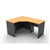 RAPID WORKER CORNER WORKSTATION COMPLETE 1200 X 1500 X 600MM BEECHIRONSTONE