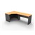 RAPID WORKER CORNER WORKSTATION COMPLETE 1200 X 2100 X 600MM BEECHIRONSTONE
