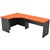 RAPID WORKER CORNER WORKSTATION COMPLETE 1200 X 2100 X 600MM CHERRYIRONSTONE