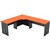 RAPID WORKER CORNER WORKSTATION COMPLETE 2100 X 1800 X 600MM CHERRYIRONSTONE