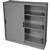 STEELCO SLIDING DOOR CABINET 2 SHELVES 1015 X 914 X 465MM SILVER GREY