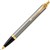 PARKER IM BALLPOINT PEN MEDIUM BLUE INK BRUSHED METAL TRIM